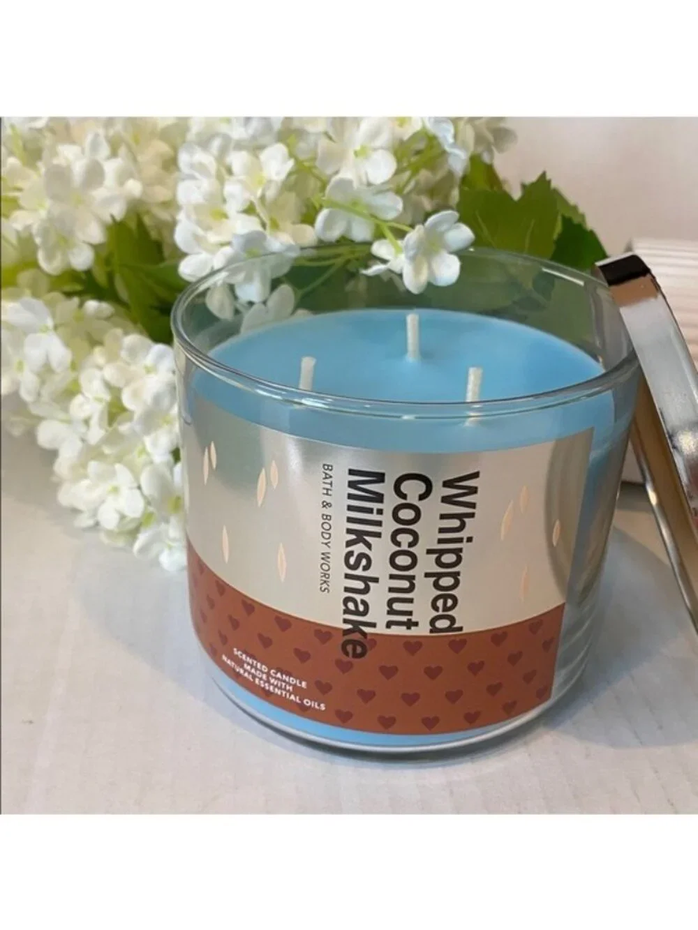 Bath & Body Works “Whipped Coconut Milkshake” New 3 Wick Candle